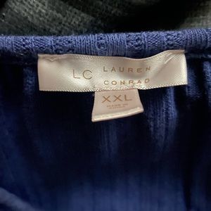 Lauren Conrad blue flowy shirt size 2X